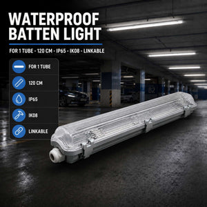 Pantalla estanca para 1 tubo LED - 120cm - IP65 (6)