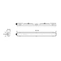 Waterdicht armatuur voor 1 LED-buis - 60 cm - IP65 5