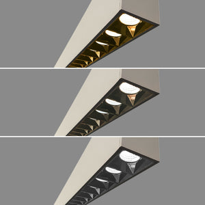 Luminaria lineal LED CCT - Suspensión/superficie - Potencia ajustable 20W/30W/40W - 120cm - UGR 17 (17)