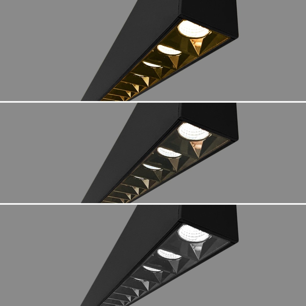 Luminaria lineal LED CCT - Suspensión/superficie - Potencia ajustable 20W/30W/40W - 120cm - UGR 17 (2)