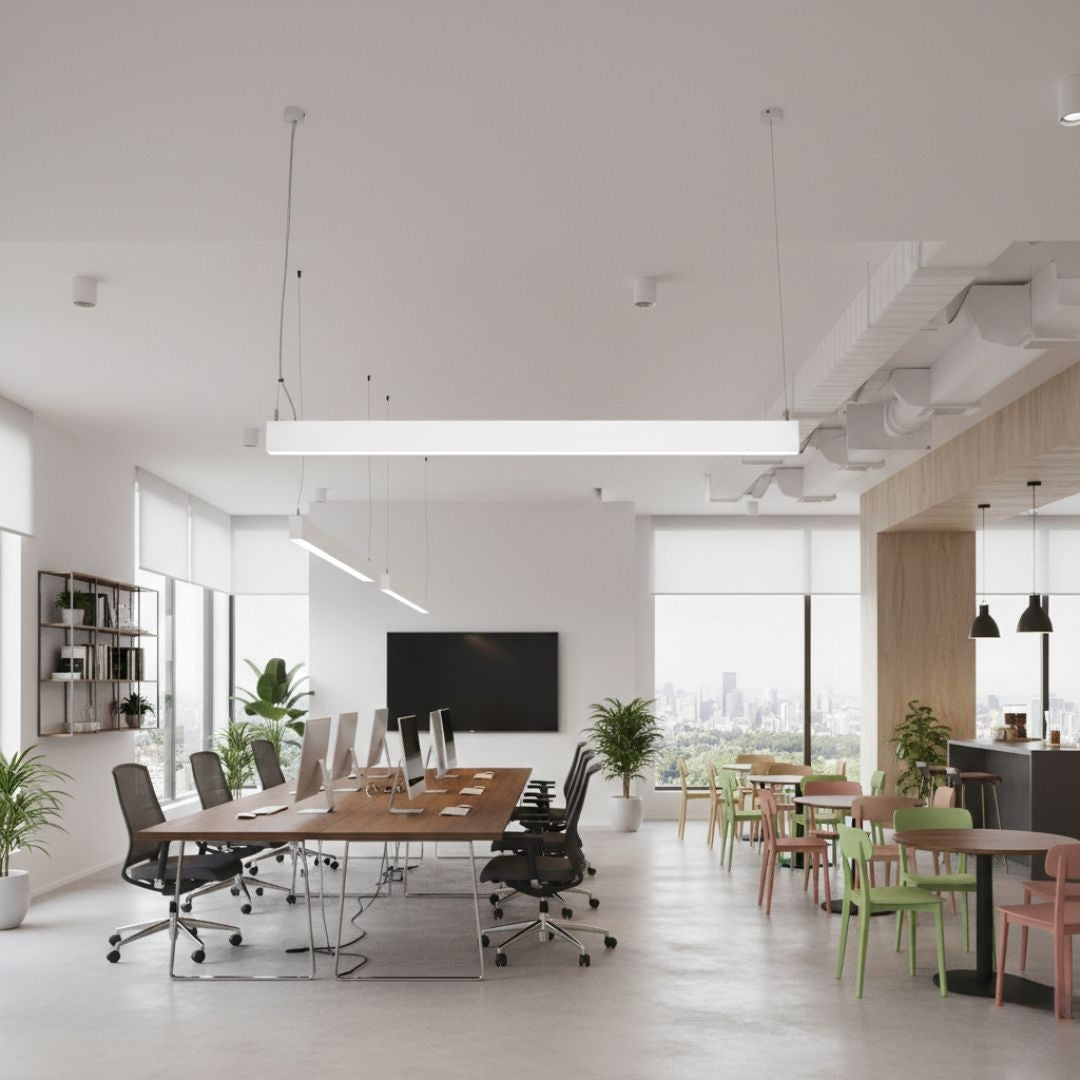 Luminaria lineal LED CCT - Suspensión/superficie - Potencia ajustable 20W/30W/40W - 120cm - UGR 17 (22)