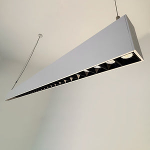 Luminaria lineal LED CCT - Suspensión/superficie - Potencia ajustable 20W/30W/40W - 120cm - UGR 17 (31)