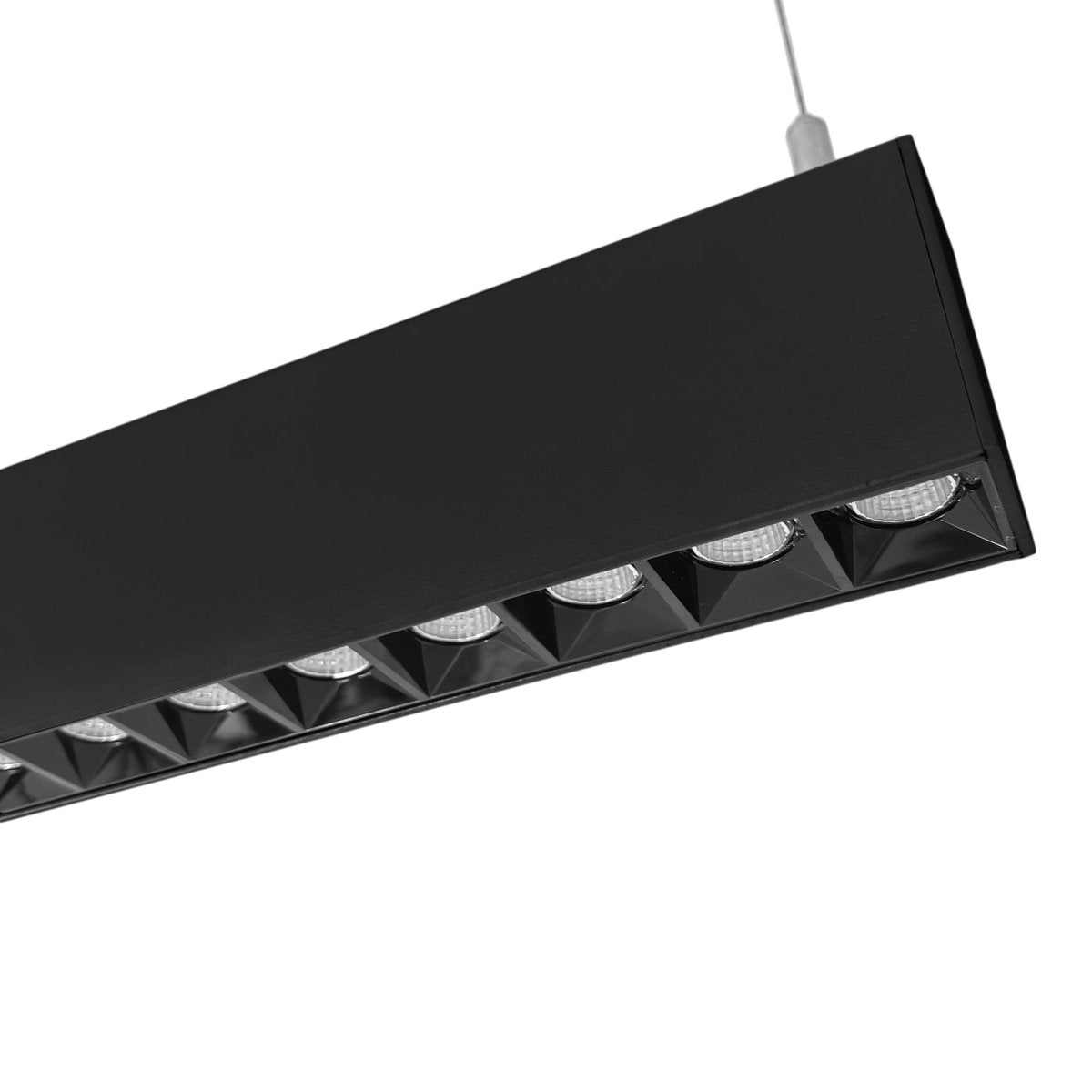 Luminaria lineal LED CCT - Suspensión/superficie - Potencia ajustable 20W/30W/40W - 120cm - UGR 17 - Barcelona Led-Iluminación