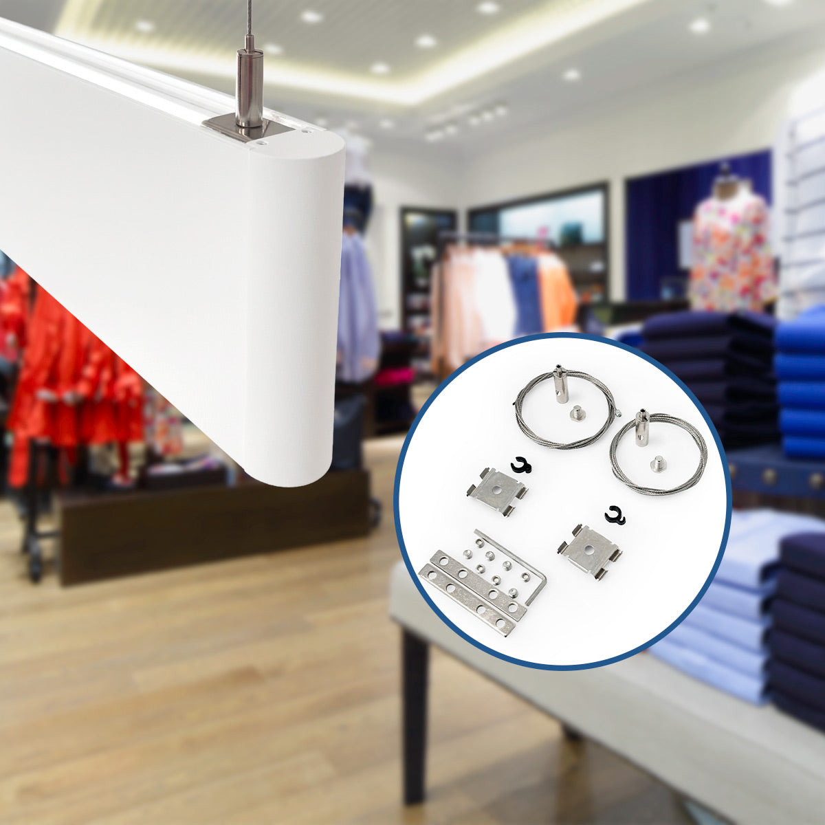 Luminaria lineal LED CCT - Bidireccional - Suspensión - Potencia ajustable 20W/30W/40W - 120cm - UGR 17 (13)