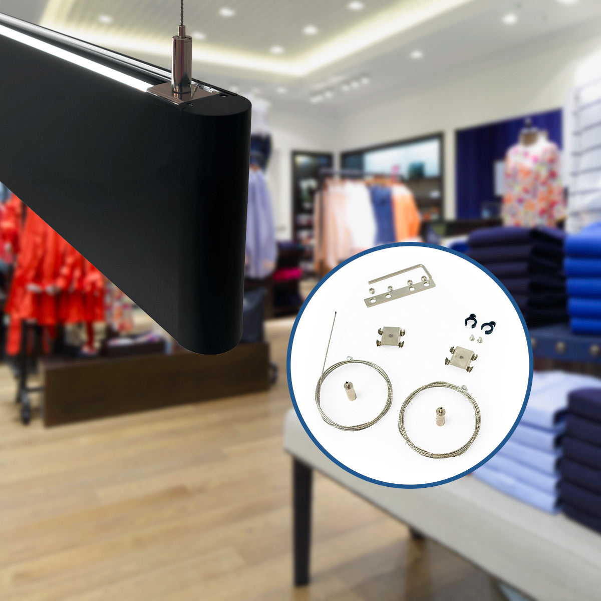 Luminaria lineal LED CCT - Bidireccional - Suspensión - Potencia ajustable 20W/30W/40W - 120cm - UGR 17 (26)