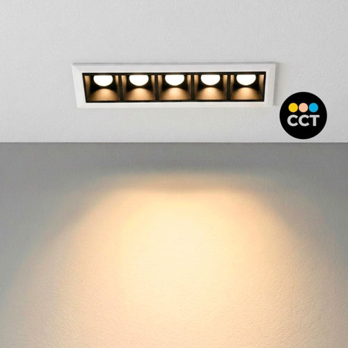 Spot linéaire encastré à LED 7W - CCT - UGR18 - CRI90 - IP20