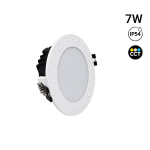 Downlight LED circular empotrable - CCT - 7W - Corte Ø 95 mm - IP54