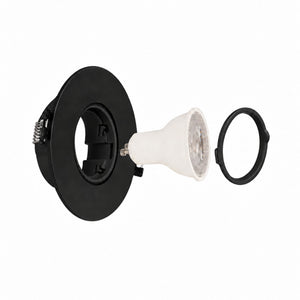 Aro downlight circular policarbonato basculante para bombilla GU10 / MR16 - Corte Ø75 mm (15)