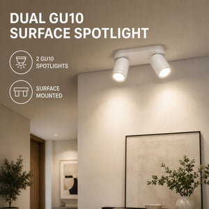 Aplique de techo orientable - 2 x GU10 - Bajo UGR (20)