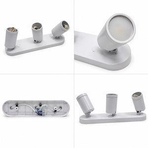 Aplique de techo orientable - 3 x GU10 - Bajo UGR (3)
