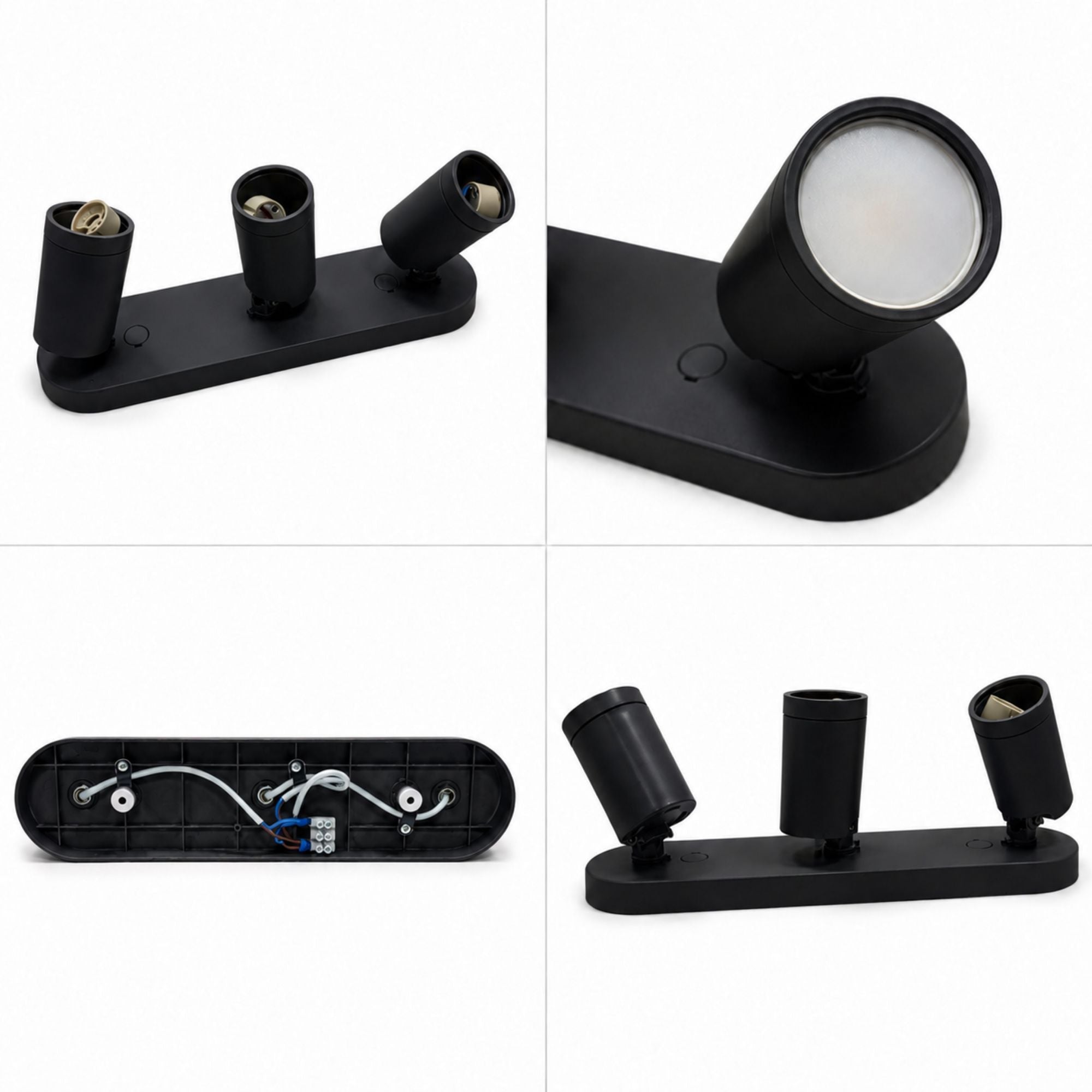 Aplique de techo orientable - 3 x GU10 - Bajo UGR (11)
