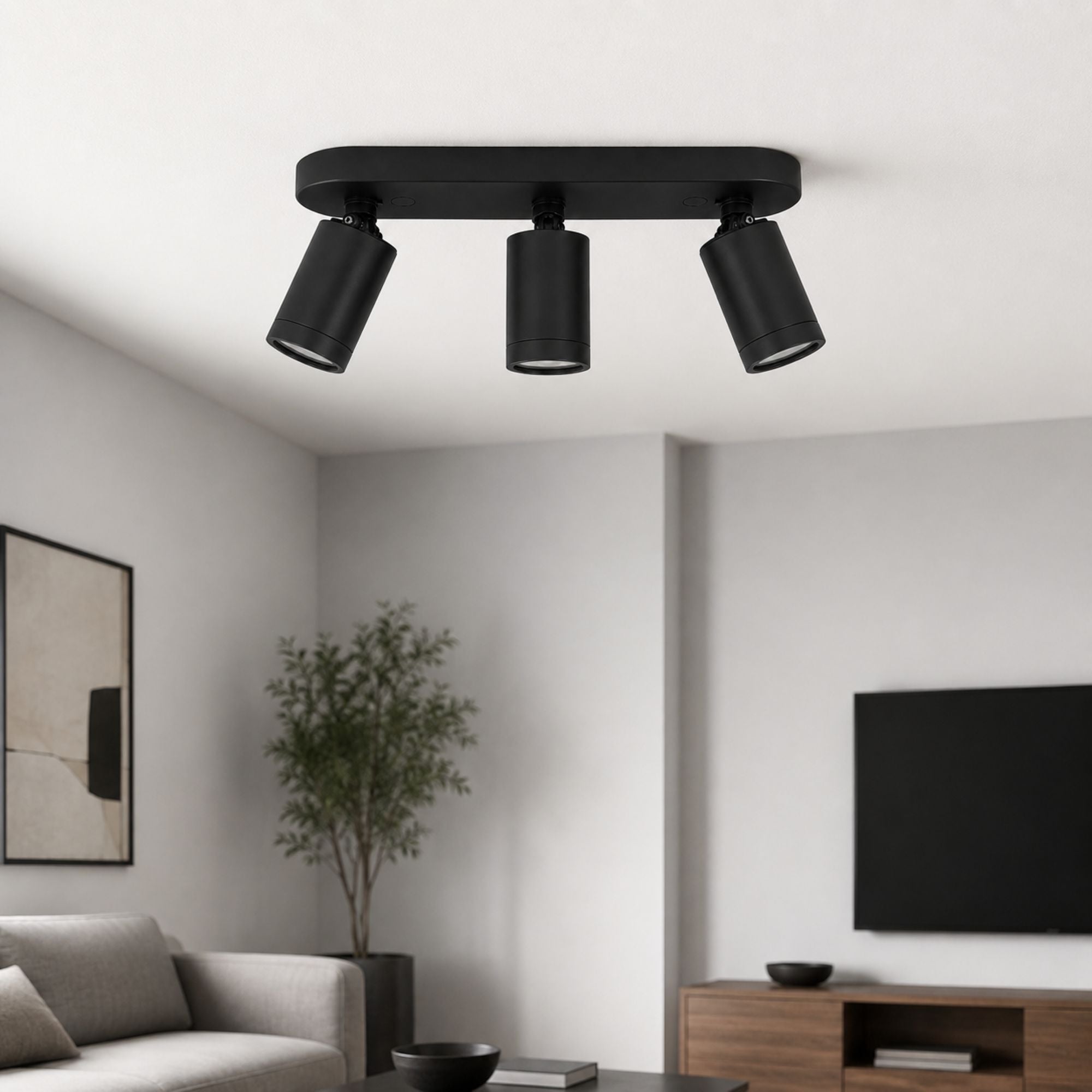Aplique de techo orientable - 3 x GU10 - Bajo UGR (6)
