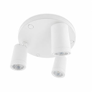 Aplique de techo redondo orientable - 3 x GU10 - Bajo UGR (10)