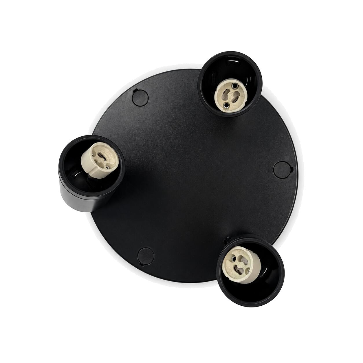 Aplique de techo redondo orientable - 3 x GU10 - Bajo UGR (8)