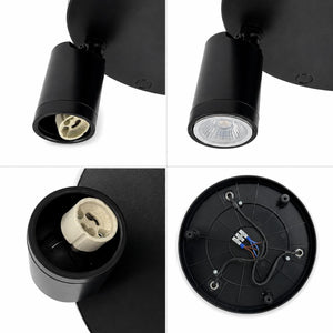 Aplique de techo redondo orientable - 3 x GU10 - Bajo UGR (7)