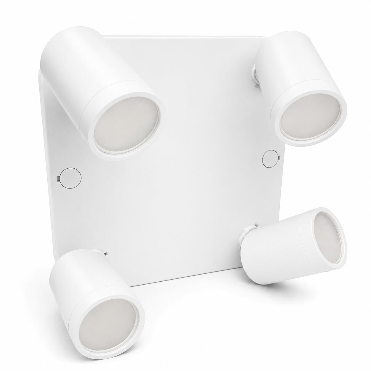 Aplique de techo cuadrado orientable - 4 x GU10 - Bajo UGR (15)