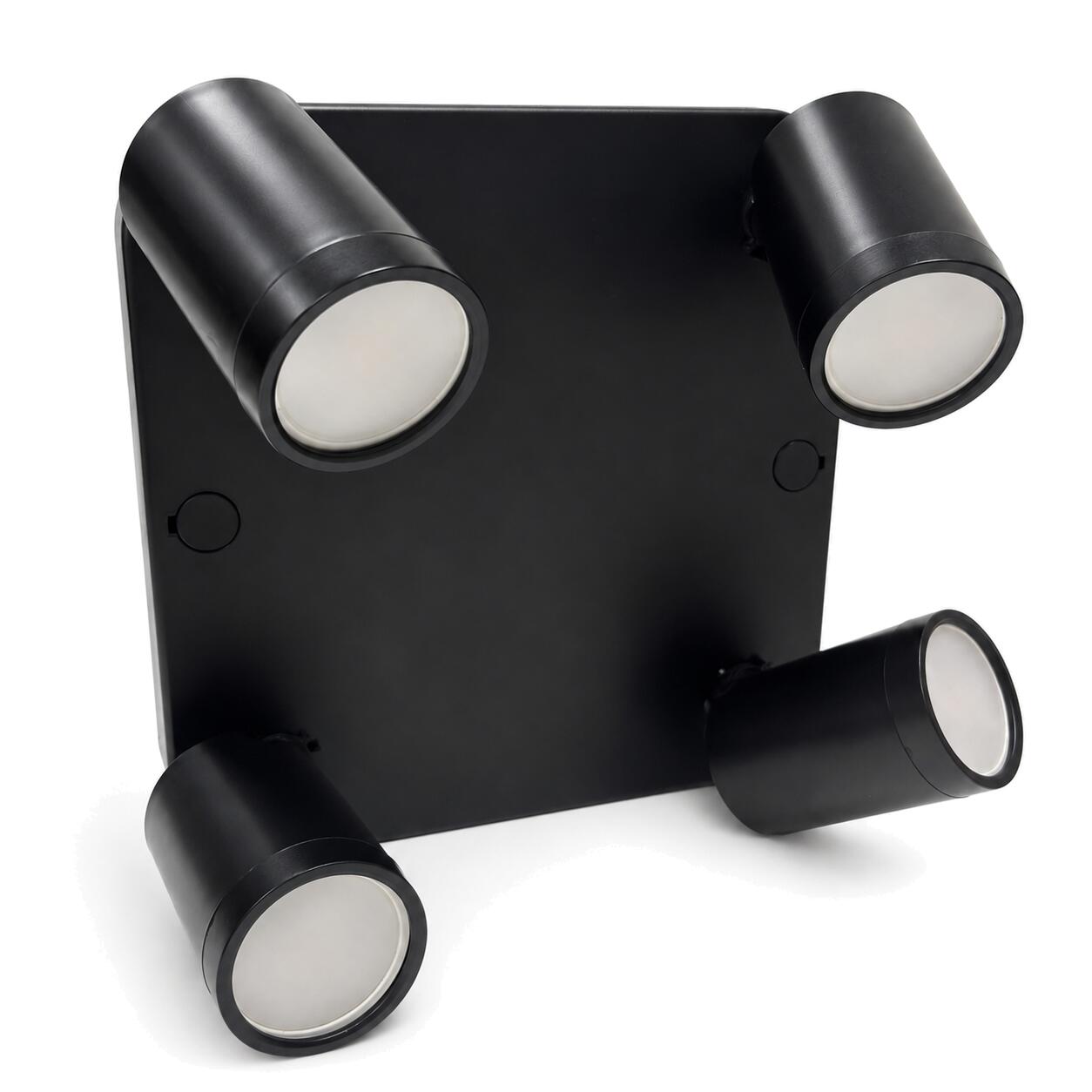 Aplique de techo cuadrado orientable - 4 x GU10 - Bajo UGR (7)
