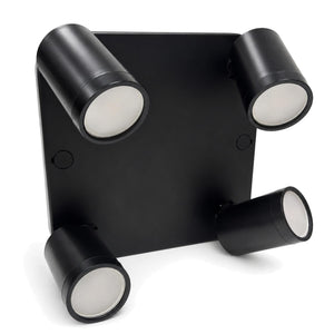 Aplique de techo cuadrado orientable - 4 x GU10 - Bajo UGR (7)