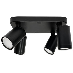 Aplique de techo cuadrado orientable - 4 x GU10 - Bajo UGR (1)