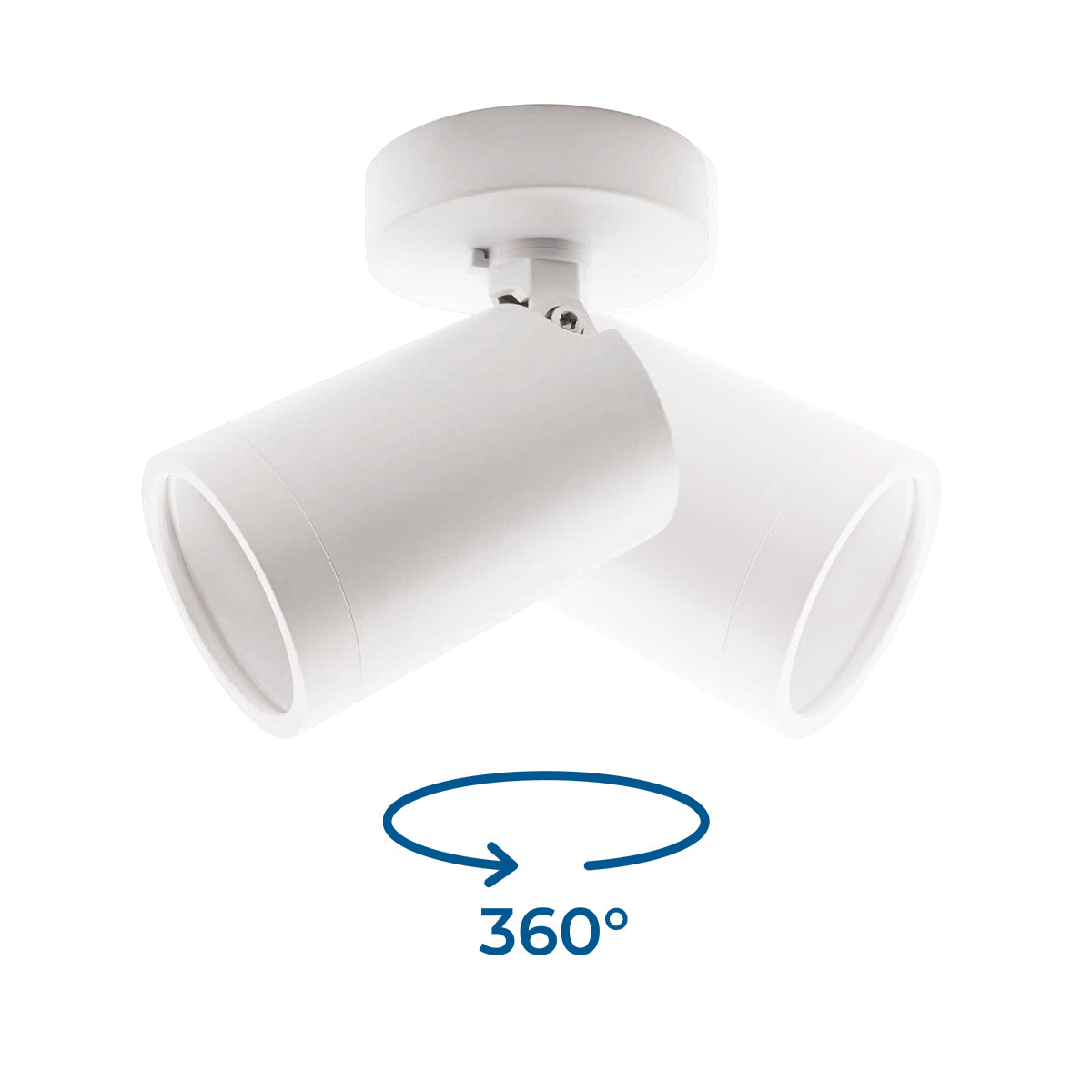 Aplique de techo para bombilla GU10 - Orientable - Bajo UGR (13)