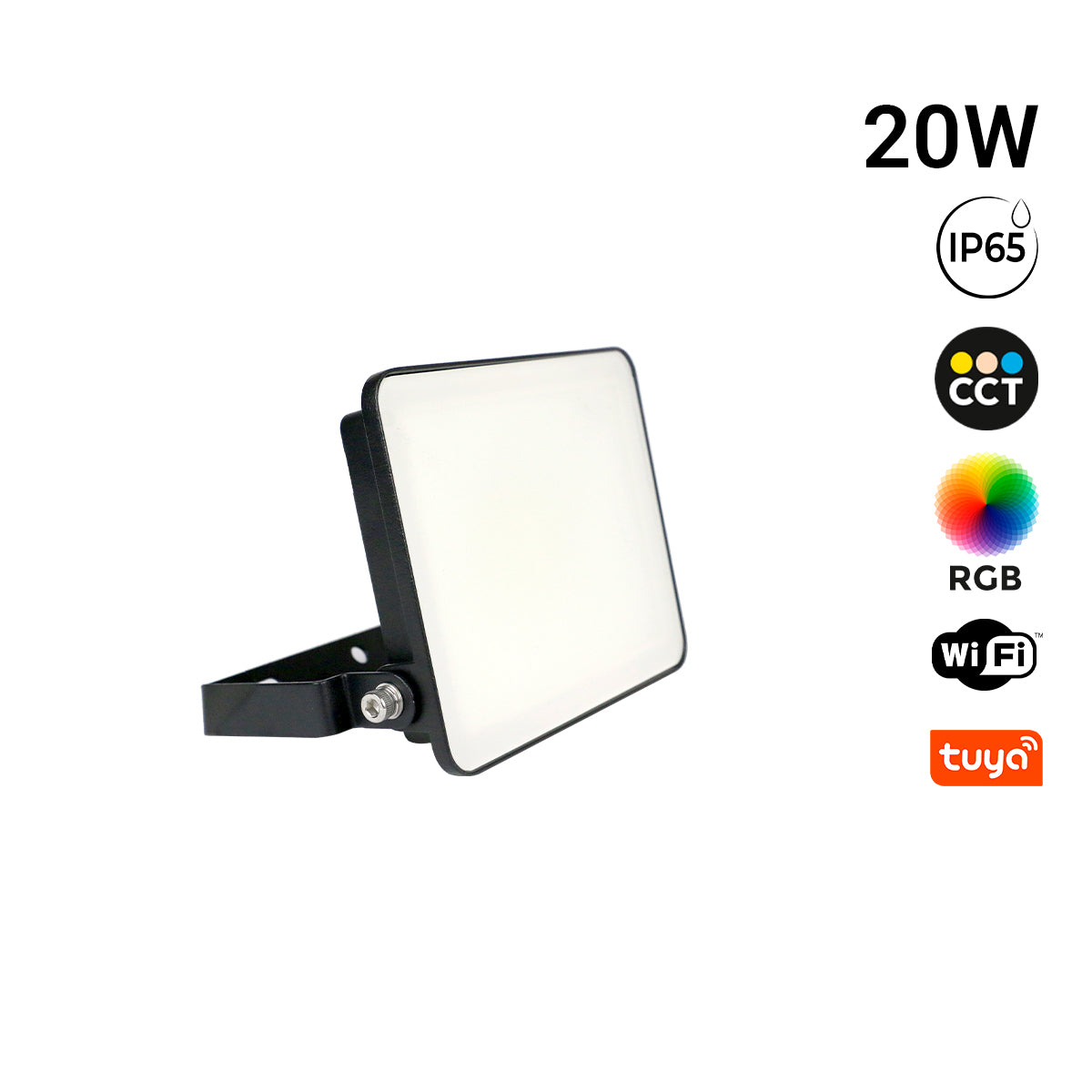 Proyector LED de exterior - RGBCCT - 20W - control WIFI/TUYA APP - IP65
