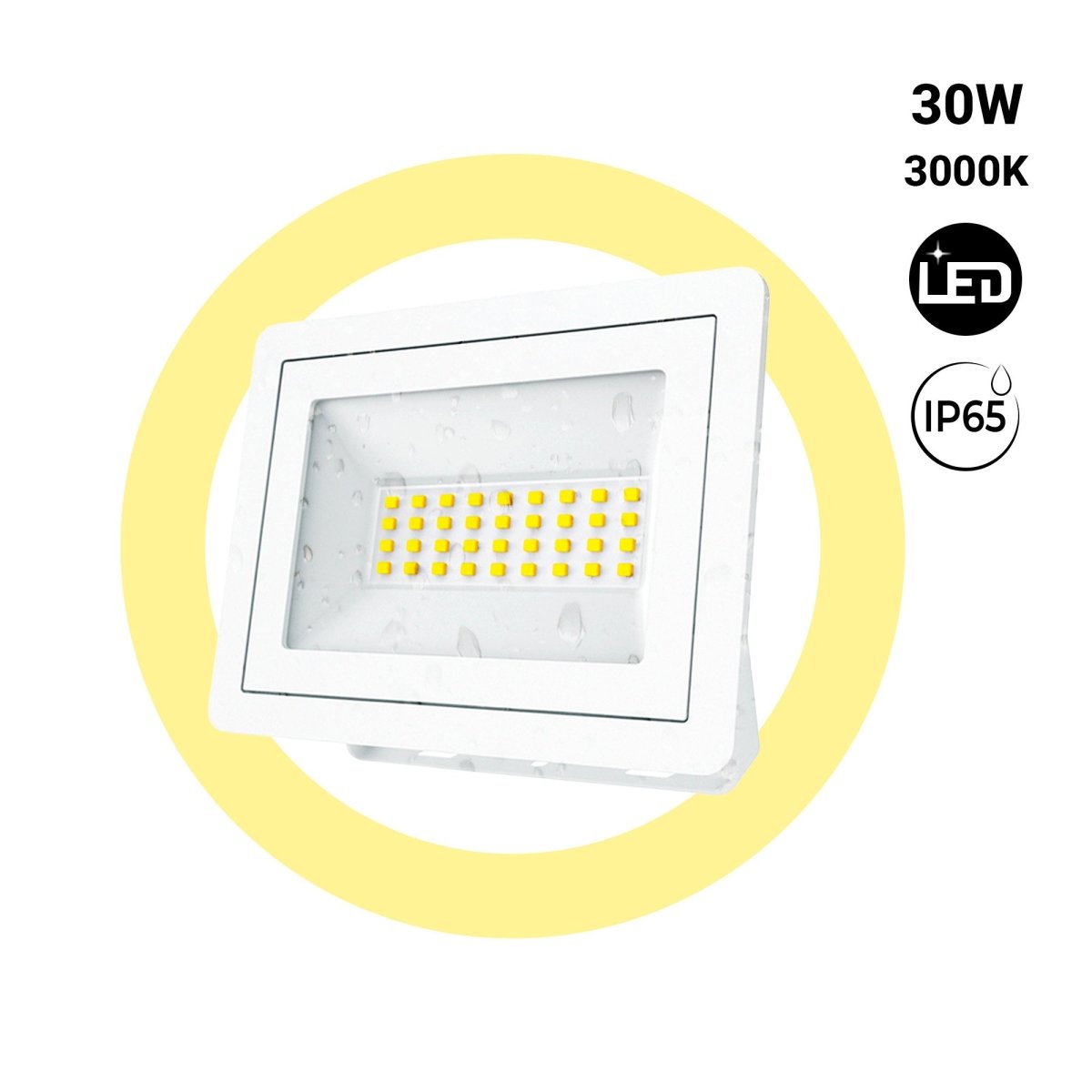 Proyector LED de exterior - Slim - 30W - 3200lm - IP65 - Barcelona Led-