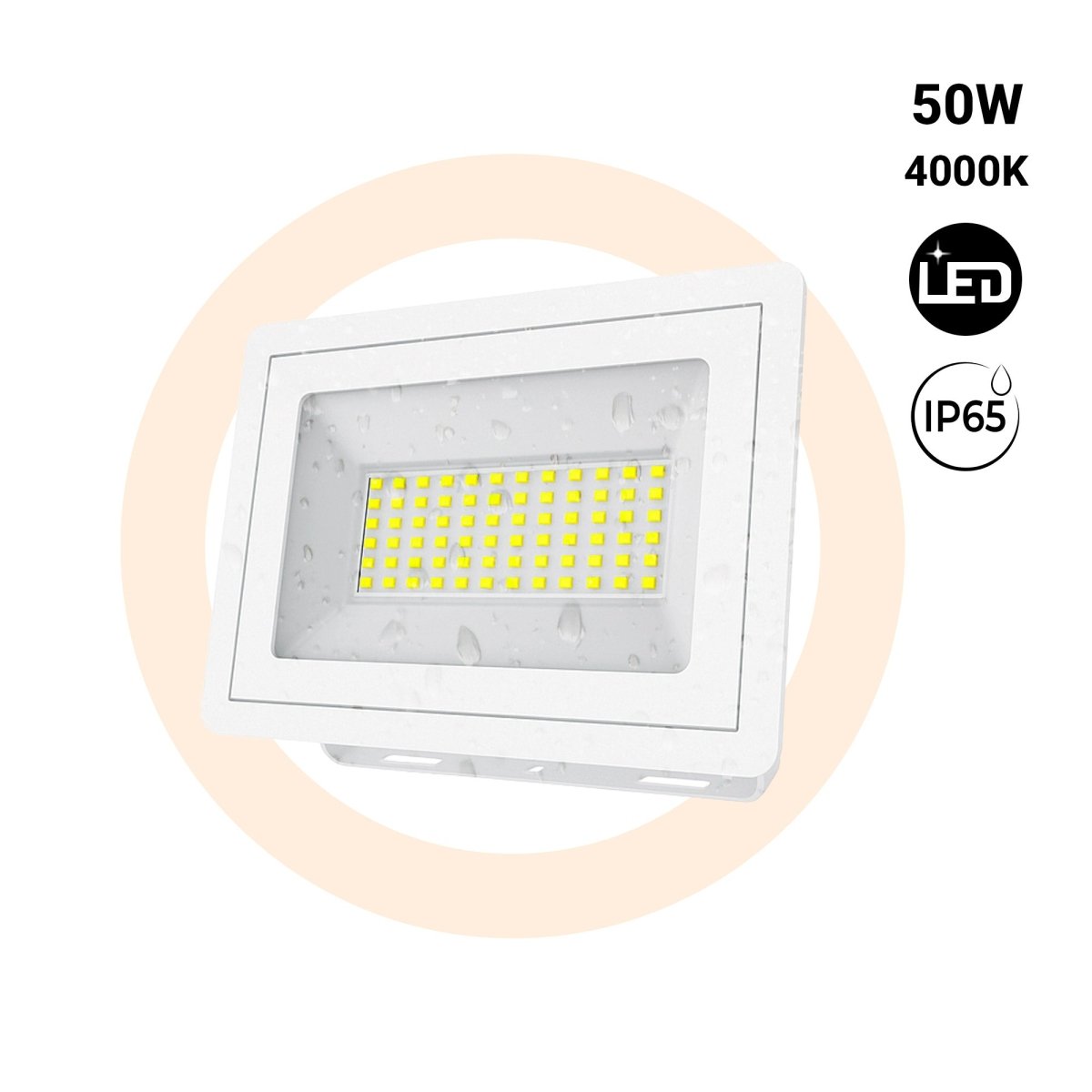 Proyector LED de exterior - Slim - 50W - 4900lm - IP65 - Barcelona Led-