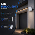 LED-Außenstrahler – 20 W – 100 lm/W – Sensor Series – Schwarz – IP65 5