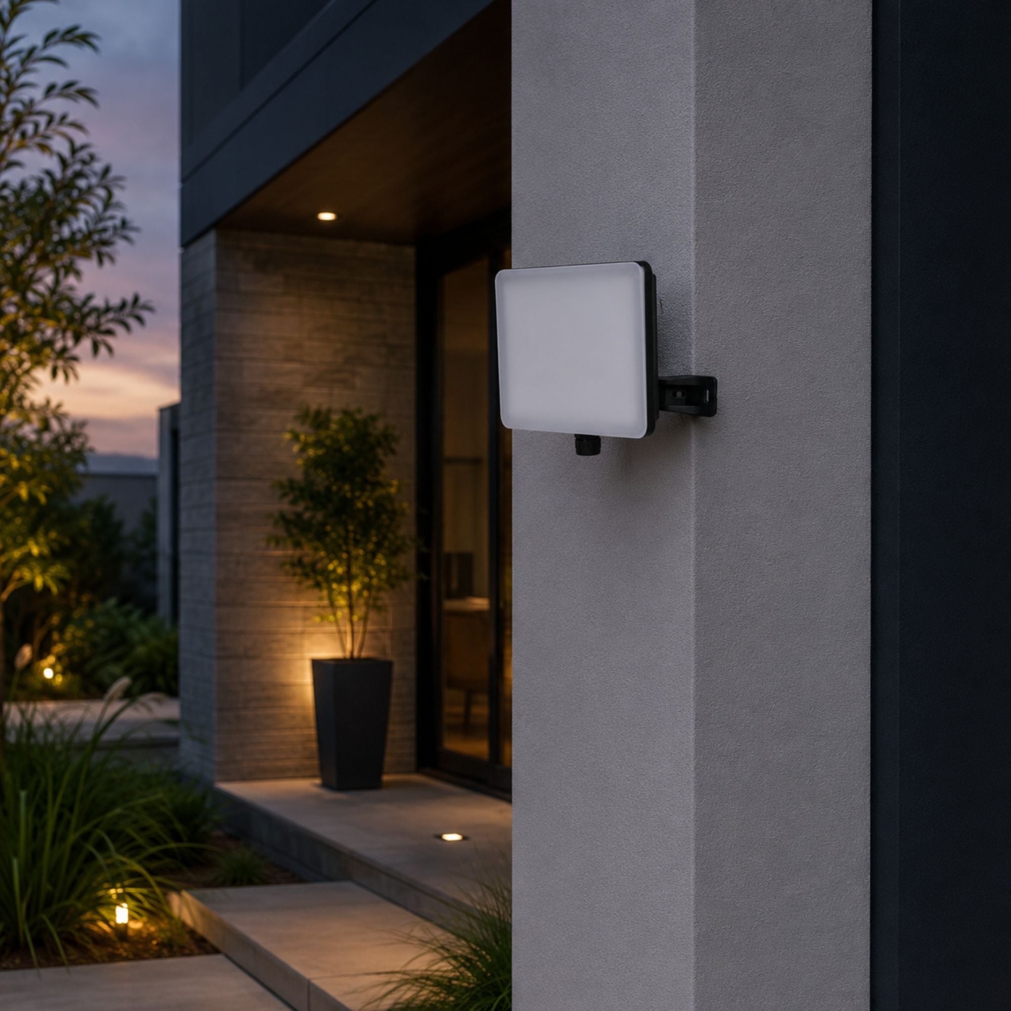 Proyector LED de exterior - 30W - 100 lm/W - Sensor Series - Negro - IP65