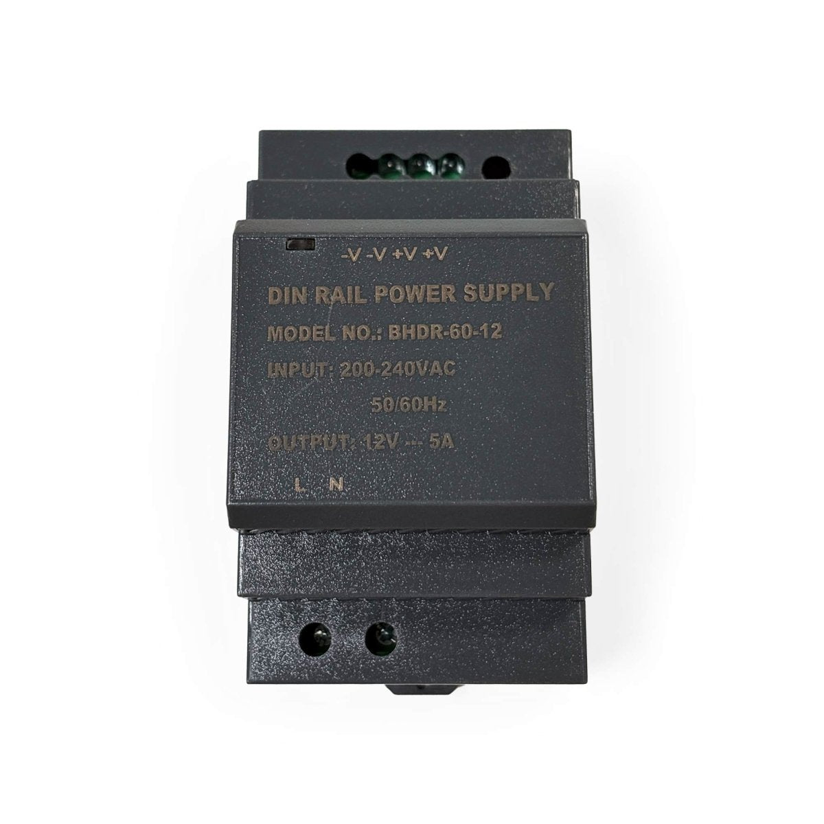 Fuente de alimentación para carril DIN TS35 - 60W - 12V - 5A - Barcelona Led-Material eléctrico