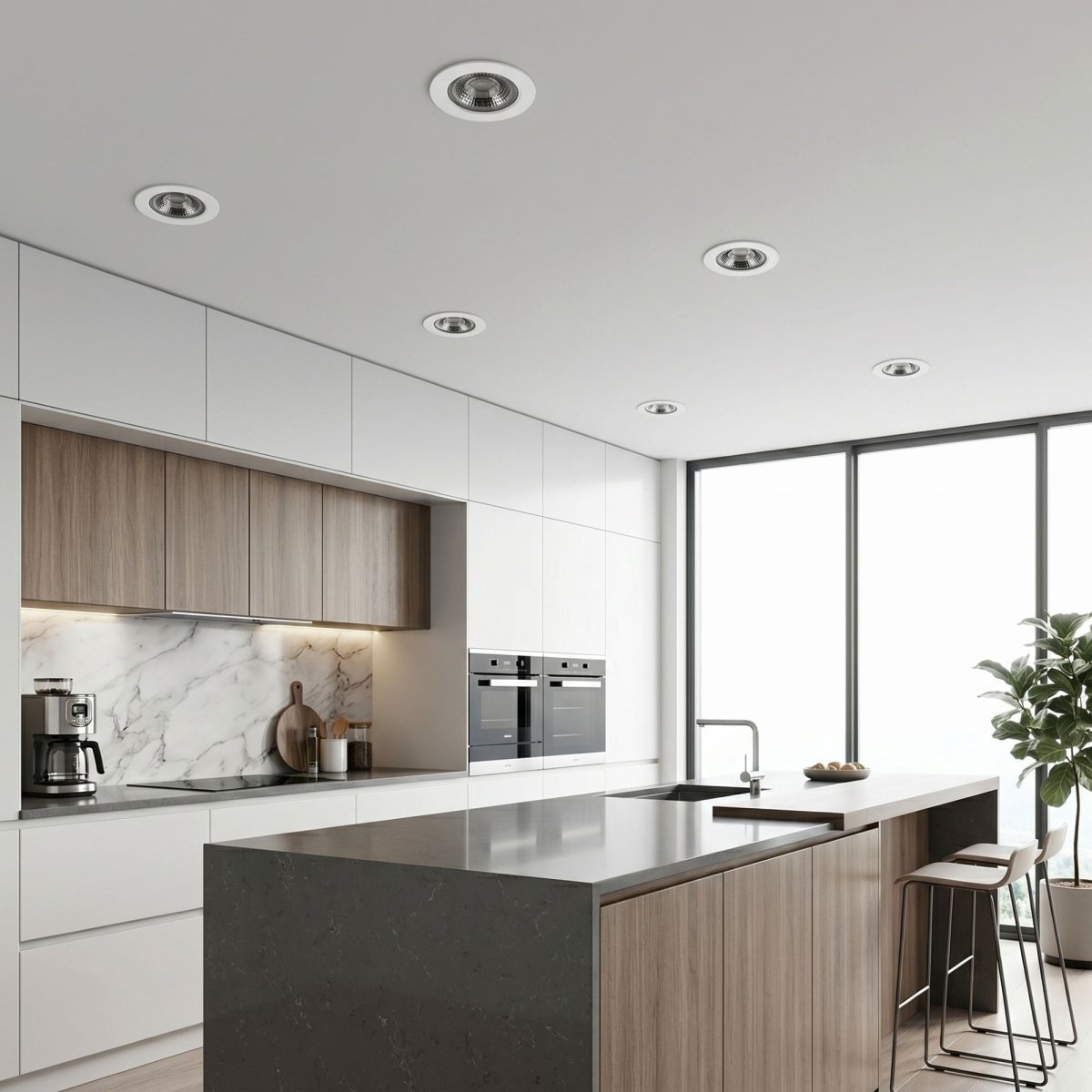 Downlight LED "Avalor" empotrable - TRIAC dimmable - 5.5W - CCT - Corte Ø 70mm - IP65 - Barcelona Led-Iluminación