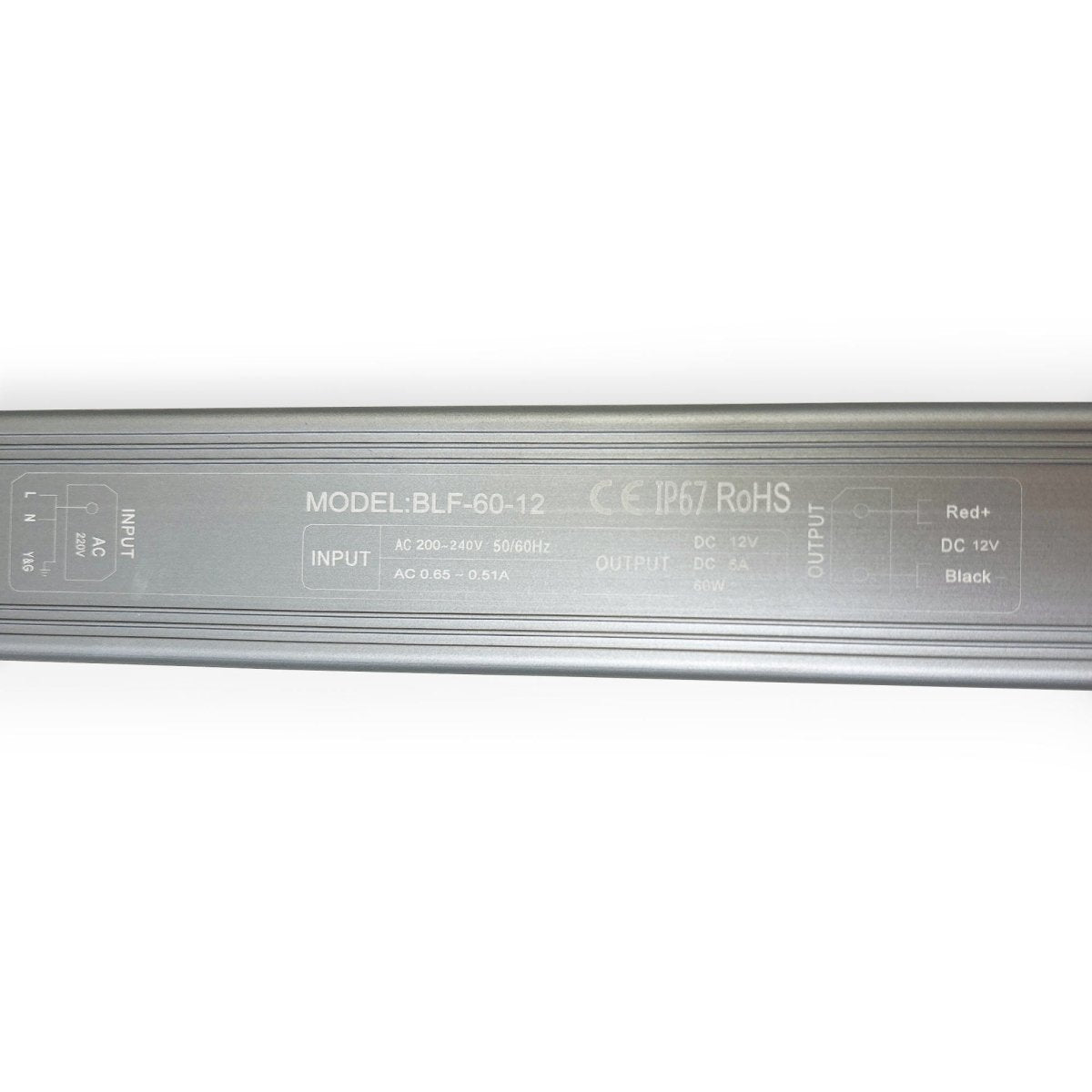 Fuente de alimentación estanca Slim 60W - 12V - 5A - IP67 - Barcelona Led-Material eléctrico