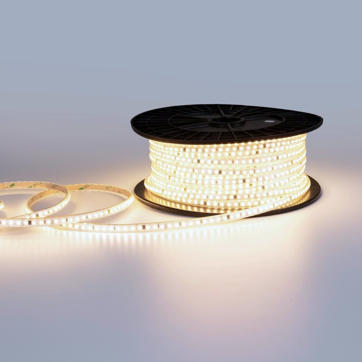 Tira LED 220V AC - Monocolor - 8W/m - 10mm - IP65 - 50 metros - 120ch/m - Barcelona Led-