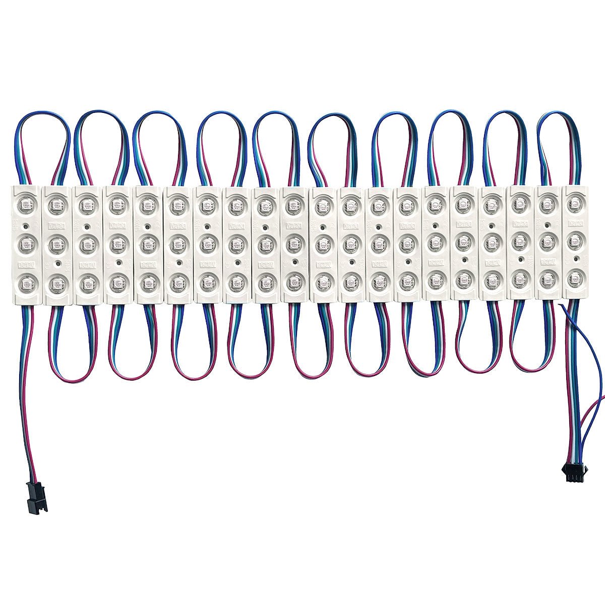 RGB IC LED module for illuminated signs - 0.72W - 12V - IP65 ...
