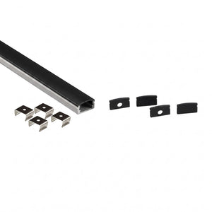 Perfil tira LED de superficie con difusor - Kit completo - 17x8,5mm - Tira LED ≤10mm - 2 metros (13)