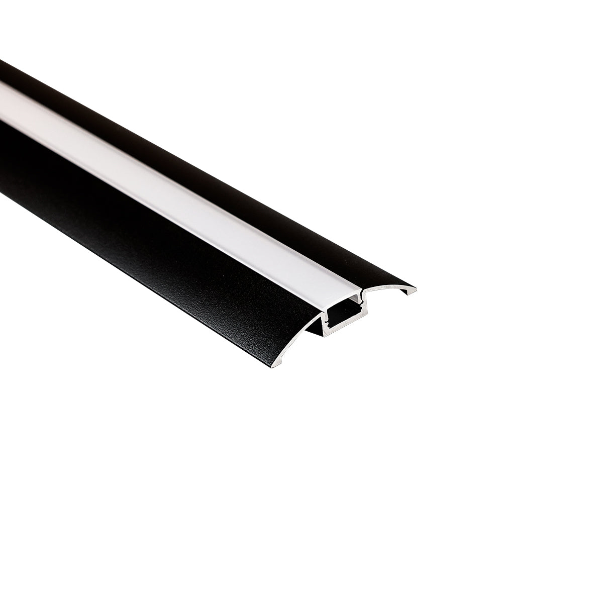 Perfil de aluminio para tira LED - Media luna - Kit completo - 58x9mm - 2 metros (6)