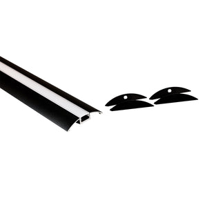 Perfil de aluminio para tira LED - Media luna - Kit completo - 58x9mm - 2 metros (7)