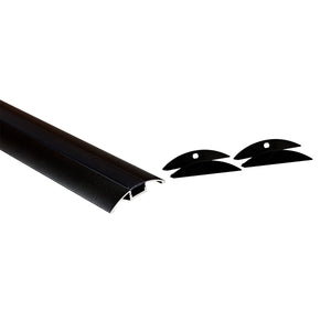 Perfil de aluminio para tira LED - Media luna - Kit completo - 58x9mm - 2 metros (10)