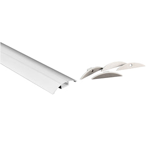 Perfil de aluminio para tira LED - Media luna - Kit completo - 58x9mm - 2 metros (13)