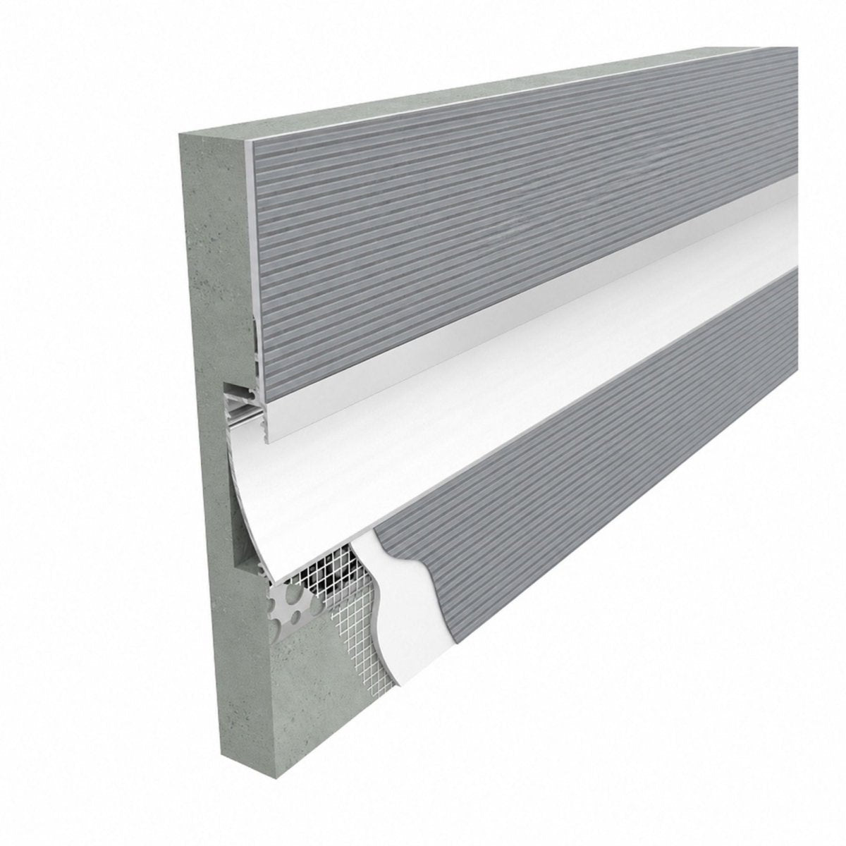 Perfil tira LED integración / trimless - 18x15mm - Con difusor - 2 metros - Barcelona Led-