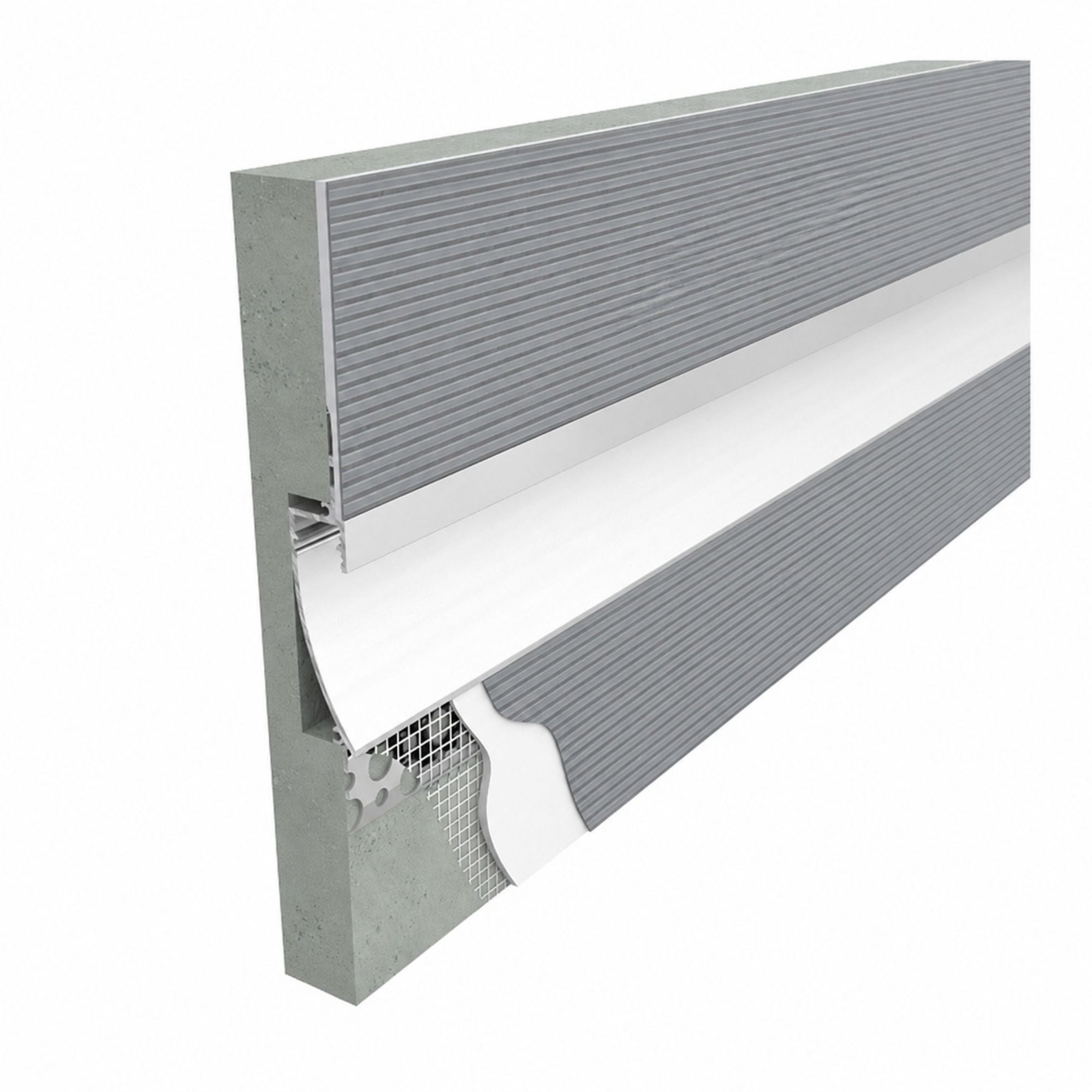 Perfil tira LED integración / trimless - 18x15mm - Con difusor - 2 metros (3)