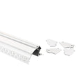 Integriertes/rahmenloses LED-Eckprofil – Wandfluter – 59 x 72 mm – Komplettset – 2 Meter 2