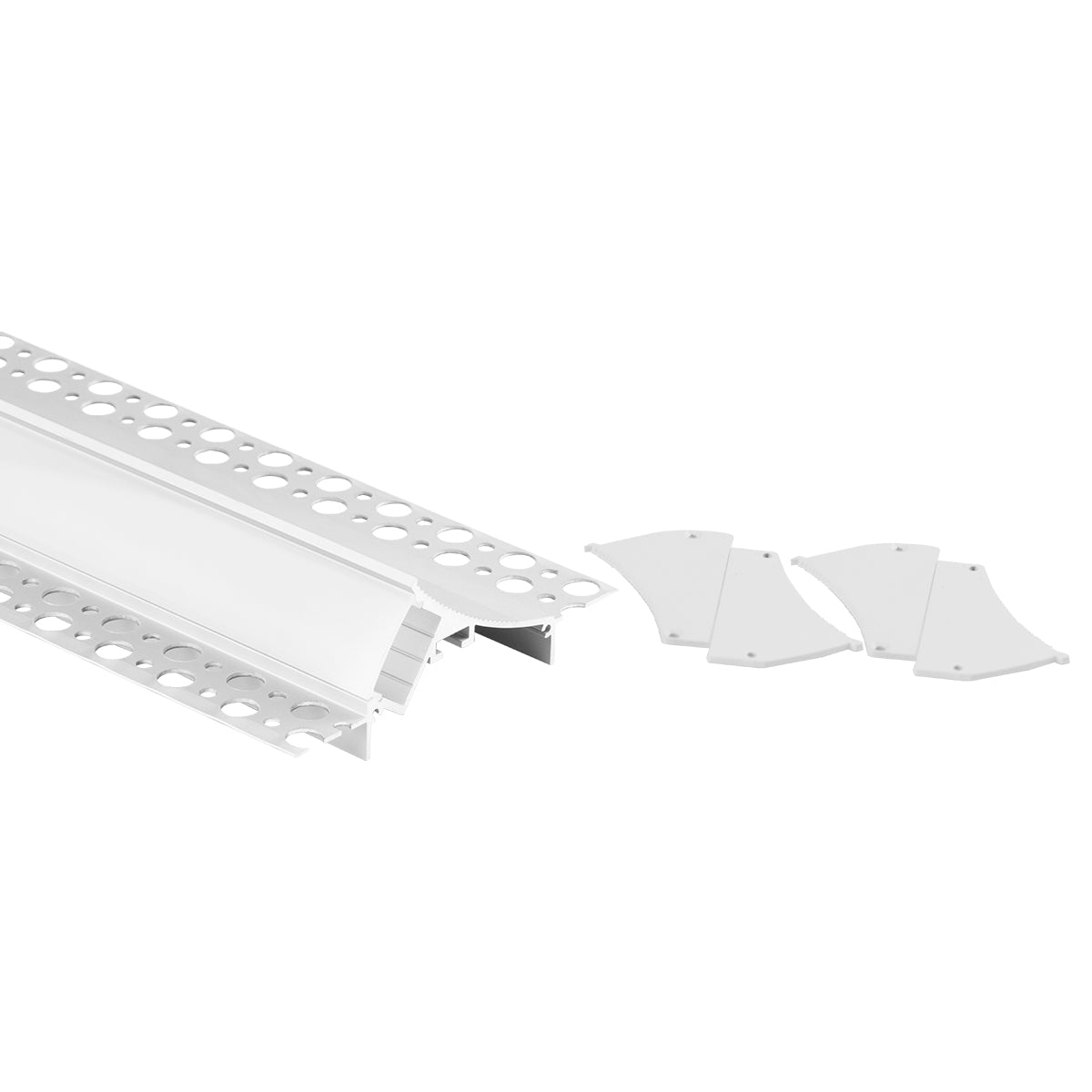 Perfil tira LED integración / trimless esquina - 96 x 35mm - Kit completo - 2 metros (1)
