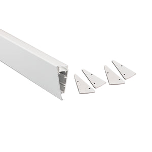 Kit perfil de aluminio superficie - Tira LED ≤ 12mm - 23.5x57.8mm - 2 metros (1)