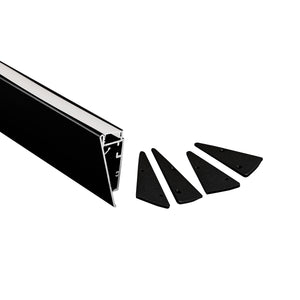 Kit perfil de aluminio superficie - Tira LED ≤ 12mm - 23.5x57.8mm - 2 metros (4)