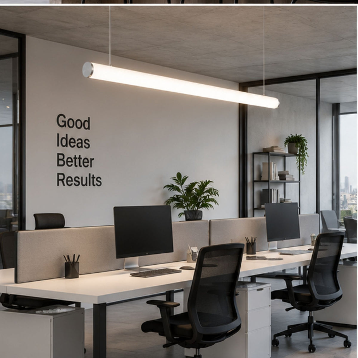 Perfil de aluminio superficie o suspensión - Tubo - Tira LED ≤ 12mm - 23x8mm - 2 metros (16)
