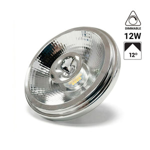 Bombilla LED AR111 12W regulable - 12º - Driver externo - 3000K