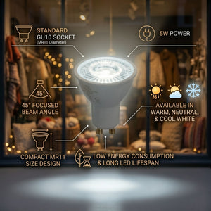 Mini Bombilla LED - MR11 GU10 - 5W - 45º (16)