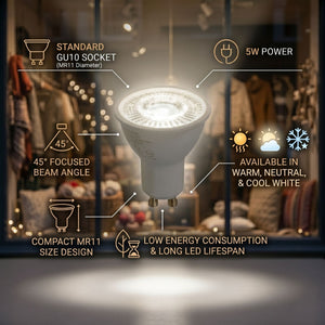 Mini Bombilla LED - MR11 GU10 - 5W - 45º (24)