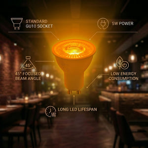 Bombilla LED de colores - GU10 - 5W - 45º (7)